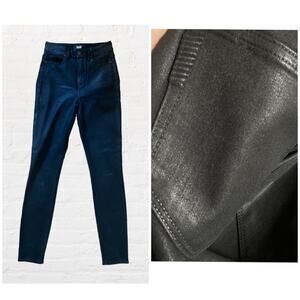 Paige Cheeky wax like leather skinny jeans